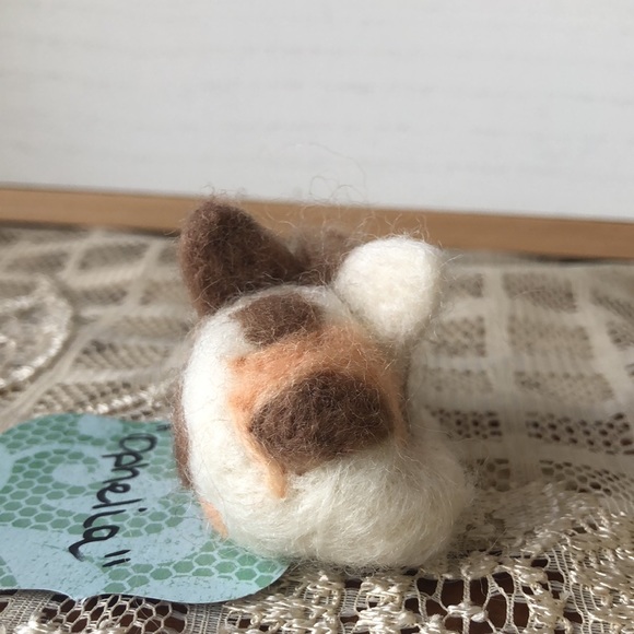 One handmade needle Felted cats kittens - Picture 13 of 14